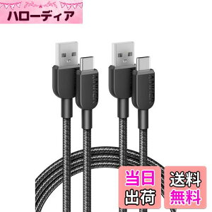 yzy2{ZbgzAnker 310 ϋviC USB-C & USB-A P[u USB 2.0 tXs[h[d iPhone 16 Galaxy LG AndroideΉ (1.8m 2{Zbg)