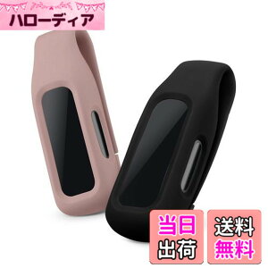 �y���������zkwmobile Fitbit Inspire 3 / Inspire 2 / Ace 3�Ή� 2x �N���b�v�z���_�[ - �V���R�� �t�B�b�g�l�X�g���b�J�[ �N���b�v