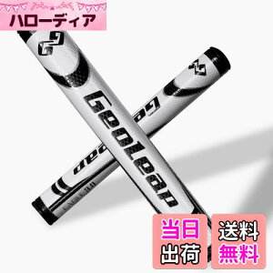 【送料無料】Geoleap パターグリップ-ソフトポリウレタン素材 ラウンド型 軽量ゴルフグリップ 4色 2サイズオプション (ブラック, ミディアムサイズ(3.0))