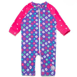 yz xr[  bVK[h UPF50+ UVJbg ̎q s[X gWbp[ FFPurple Flower 2ATCYF18-24 Months