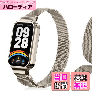 �y���������z[LanQii] �o���h �p�� �V���I�~ �p�� Xiaomi Band 9 Active/�p�� Xiaomi Redmi Smart Band 3 �Ή� ���v�o���h ���C�o�b�N�� �X�g �}�O�l�b�g ���b�v ���b�V���D�� �r���v�o���h �����x���g �g�X�e