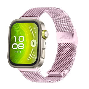 �y���������z[LanQii] �o���h �p�� Huawei Watch Fit 4 / 4 Pro / 3 �Ή� ���v�o���h ���b�V���D�� �r���v�o���h �����x���g �g�X�e�����X���ߋ��� �~���l�[�[�o���h �p�� Huawei Watch Fit 4 �F�F�s���N