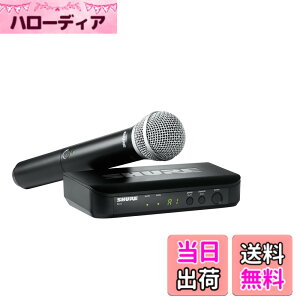 �y���������z�y�������K�i�z SHURE BLX�V���[�Y ���C�����X�{�[�J���V�X�e���Z�b�g PG58 �F�F�u���b�N