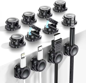 �y���������zVARMHUS �o�l�� �P�[�u���z���_�[ �P�[�u���N���b�v �}�O�l�b�g �R�[�h�z���_�[ ���� ���͔S�� ��� �z������ �Ў葀��ł� �\��t�� type-c �[�d�P�[�u�� �}�E�X���C�� �L�[�{�[�h