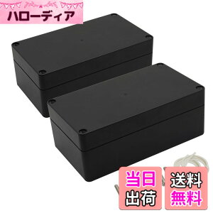 �y���������zLeMotech �v���W�F�N�g�{�b�N�X ABS�v���X�`�b�N�W�����N�V�����{�b�N�X IP65�h���d�C�{�b�N�X ���j�o�[�T���G���N���[�W�� �u���b�N 6.2X 3.5X 2.4�C���`(158x90x60mm) (2�p�b�N) �F�F�u��