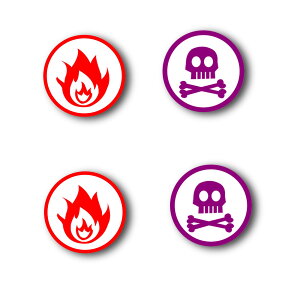 yzXILIWU ǂ₯ǃ}[J[4 AN ΐp Ԉُ a2.5cm 3mm h FFǂ₯