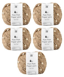 yzE[ knitworm ю 5ʃZbg Knitworm Pom Pom Paper yarn ||y[p[[  30g(51m) FF101.RN×AC{[