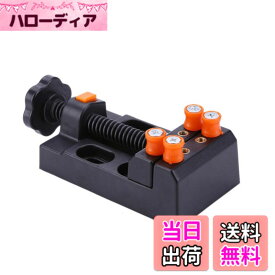 【送料無料】TeamTop 小型 卓上 万力 ミニ しっかり固定 バイス 細かい作業 簡単 取り付けバイス ホビー ジュエリー アクセサリー 色：黒