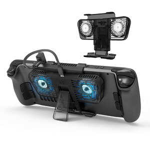 �y���������zLICHIFIT ��p�N�[���[ Steam Deck/Nintendo Switch/Nintendo Switch OLED�ɑΉ� �L�k�N���b�v�� �É� ���^ ��p�t�@�� USB��@ �A�N�Z�T���[