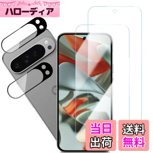 �y���������zHUAKE 2���Z�b�g ���{�f�ލ̗p ��p �K���X�t�B���� �T�C�Y�FLG-Google Pixel 9 Pro