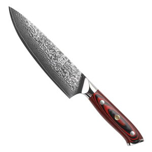 【送料無料】KEEMAKE 三徳包丁 165mm ダマスカス 万能 よく切れる 一人暮らし 両刃