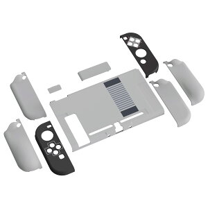 �y���������zPlayVital AlterGrips Nintendo Switch�ɑΉ��p�l�ԍH�w�Ɋ�Â����O���b�v�J�o�[�ƕی�V�F���A�W���C�R���̃V�F�����O���X�t�B�������T�����C�J�o�[���{�^���L���b�v�͕t�����Ă���