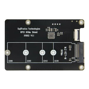 【送料無料】Geekworm X1002 V1.1 PCIe NVMe M.2 SSD 2280拡張ボード、Raspberry Pi 5に適用