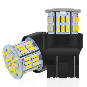 �y���������z12V-24V�ԗp S25/T20/T16 LED �o�b�N���C�g/�e�[�������v LED�o���u �z���C�g LED���C�g LED�����v54�A3014SMD �ėp �ϊ� �����P�x 6000-6500K (2�Z�b�g)