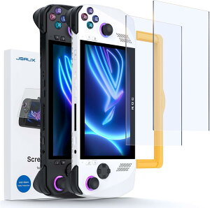 �y���������zJSAUX ROG Ally �X�N���[���v���e�N�^�[ 2���p�b�N �A���`�O���A �d�x9H �����K���X�X�N���[���v���e�N�^�[ �K�C�h�t���[���t�� ���t���ȒP