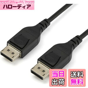 �y���������zStarTech.com DisplayPort 1.4 �P�[�u�� �F�F�u���b�N�A�T�C�Y�F1m