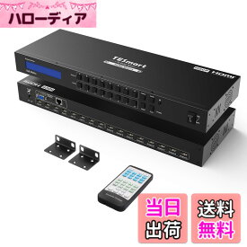【送料無料】TESmart HDMI マトリックス 4K EDID機能 多PC入力 HDMI 切替器 色：Black、サイズ：4K@30Hz