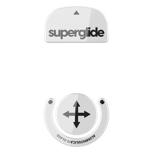 �y���������zSuperglide �}�E�X�\�[�� for Logicool Gpro X Superlight �}�E�X�t�B�[�g [ �����K���X�f�� ���E���h�G�b�a���H ���ϋv ���ᖀ�C Super Smooth ] �F�F�z���C�g