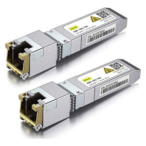 �y���������z10Gtek 10GBase-T SFP+���W���[��, 10G-T, 10G�J�b�p�[, RJ-45 SFP+ CAT.6a, �ő�30m, ���g�����V�[�o �F�Fx2�A�T�C�Y�F2����