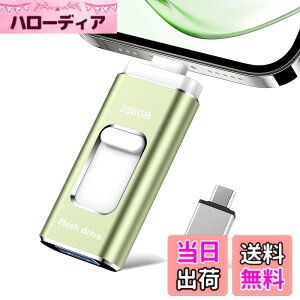 �y���������z4in1USB�������[128GB�y���@�\�f�[�^�Ǘ��ziPhone�Ή�USB������ �F�F���C�g�O���[���A�T�C�Y�F256GB