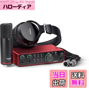 �y���������zFocusrite Scarlett ��4���� USB�C���^�[�t�F�C�X �F�F���b�h�A�T�C�Y�F4th Gen