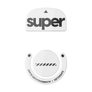 �y���������zSuperglide/ Superglide2 �}�E�X�\�[�� for Logicool �}�E�X�t�B�[�g [ �����K���X�f�� ���E���h�G�b�a���H ���ϋv Super Smooth ] �F�F�z���C�g�A�T�C�Y�FGpro X Superlight