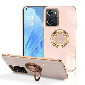 �y���������zLuFiYa �P�[�X �����O�t�� �J�o�[ TPU�f�� �X�^���h�@ �X�}�z�P�[�X �y�� �ϏՌ� ���� �C�菝�h�~ �����h�~ �ԍڃz���_�[ 360°��] �P�[�X �F�F�s���N�A�T�C�Y�FOPPO Reno9 A/OPPO Reno7 A