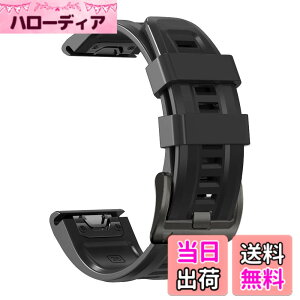 �y���������z[YOCAHU] QuickFit 22 mm �o���h �����p for Garmin Fenix 8 47mm / epix Pro 47mm, Fenix 7 Pro Solar/Approach S70 47 mm/Forerunner 965 �Ή� �X�g���b�v �V���R�� �x���g �_�炩�� �h���� �K�[�~�� �p �����o���h