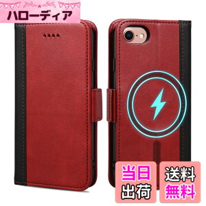 �y���������ziPhone 78 �蒠�^�P�[�X �F�F���b�h[Magsafe]�A�T�C�Y�FiPhone 7/8/se2/se3