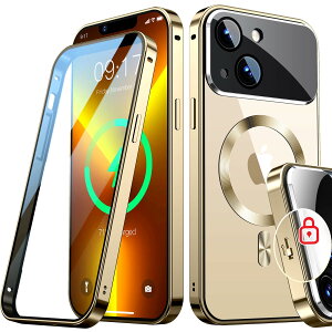 �y���������zRosycover�y�V�����̈�̌^�����Y�E���J�j�J�����b�N�ziPhone �p�� �P�[�X Magsafe�Ή� [360°�S�ʕی�E���ʋ����K���X] �F�F�S�[���h�A�T�C�Y�FiPhone 13 �p