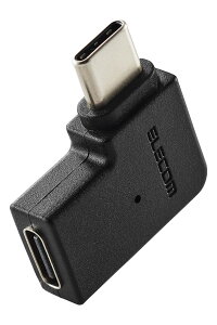 �y���������z�G���R�� Type-C �A�_�v�^ USB-C to C �ϊ��R�l�N�^ USB3.2(Gen2) 10Gbps 60w �u���b�N �F�F�u���b�N