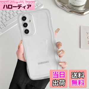 �y���������zZTOFERA Clear Wave Frame Case for Samsung �F�F�����A�T�C�Y�FSamsung S24 Plus�p