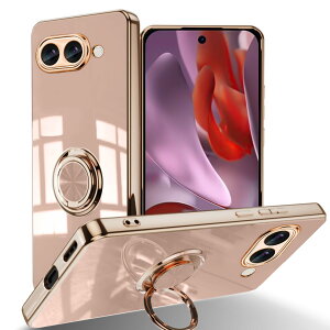 �y���������zLuFiYa �P�[�X �����O�t�� �J�o�[ TPU�f�� �X�^���h�@ �X�}�z�P�[�X �y�� �ϏՌ� ���� �C�菝�h�~ �����h�~ �ԍڃz���_�[ 360°��] �P�[�X �F�F�s���N�A�T�C�Y�FGoogle Pixel 9a 5G