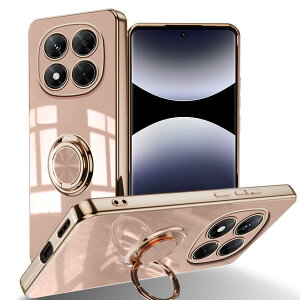 �y���������zLuFiYa �P�[�X �����O�t�� �J�o�[ TPU�f�� �X�^���h�@ �X�}�z�P�[�X �y�� �ϏՌ� ���� �C�菝�h�~ �����h�~ �ԍڃz���_�[ 360°��] �P�[�X �F�F�s���N�A�T�C�Y�FXiaomi Redmi Note 14 Pro 5