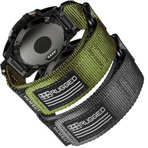 �y���������zHemsut �K�[�~���E�H�b�` �i�C�����X�|�[�c�o���h Fnix/Forerunner/Approach/MARQ/Quatix/D2/Instinct/Enduro/Tactix�V���[�Y�p �A�b�v�O���[�h���ꂽ�R�l�N�^ �K�[�~���̃N�C�b�N�t�B�b�gve �F�FBla