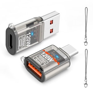 �y���������zleizhan USB Type-C �I�X����USB ���X�A�_�v�^�[�A10Gbps/120W Type-C����USB 3.1�����[�d�E�f�[�^�]���EOTG�A�_�v�^�[ �F�FTransparent black�A�T�C�Y�F120W USB - TypeC