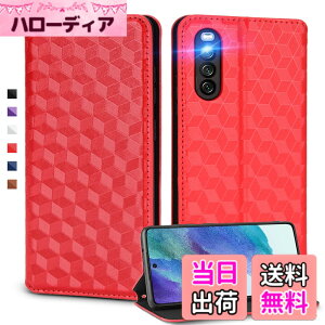 �y���������zUnivoColors �蒠�^�P�[�X �������� �J�[�h���[ �}�O�l�b�g�J�� �X�^���h�@�\ �X�g���b�v�z�[���t�� TPU�\�t�g�o���p�[(SN 38) �F�F���b�h�A�T�C�Y�FSony Xperia 10 III /Sony Xperia10 III Lite