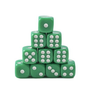 �y���������zYourandoll 10�� ���ʑ̃_�C�X D6�T�C�R�� 6�ʃ_�C�X16mm Dungeons and Dragons �AMTG�A TRPG�A DND�T�C�R���Ȃǃe�[�u���Q�[���p �F�F�O���[��