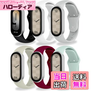 �y���������z[Monuary] 3-8�F Xiaomi Smart Band 10/9/8�ƌ݊����̂�������p���X�g�o���h�A�_�炩��TPU���A�ʋC���A�h���A�v���ȉ�̗̂̍p �F�F6�F�A�T�C�Y�F�t�J���i�V���R���j
