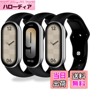 �y���������z[Monuary] 3-8�F Xiaomi Smart Band 10/9/8�ƌ݊����̂�������p���X�g�o���h�A�_�炩��TPU���A�ʋC���A�h���A�v���ȉ�̗̂̍p �F�F��*3�A�T�C�Y�F�t�J���i�V���R���j