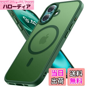 �y���������zMiracase iPhone13/14/15 �P�[�X�yMagsafe�Ή��E�ČR�K�i�z�ϏՌ��A���h�~�A���΂ݖh�~�A�����Ĕ��ɗD�����f�U�C���A�����{�^���A�}�b�g�A�t���X�g �F�F�Z���΁A�T�C�Y�FiPhone16 6.1