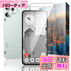 �y���������zNutmeg Nothing CMF Phone 2 Pro �K���X�t�B���� + �J�����t�B���� CMF Phone 2 Pro �ی�t�B���� ���{���Ɏq�f�� �d�x9H �C�A�[�� �����ߗ� ��U�h�~ �ϏՌ� �w��h�~ �F�F�N���A