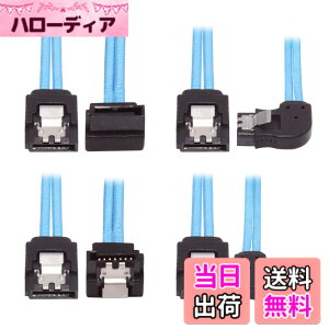 �y���������zCablecc ���� 6 SATA 7pin ���� 6 SATA 7pin �^�[�Q�b�g SSD �n�[�h�f�B�X�N 6Gbps �f�[�^�T�[�o�[ Raid �P�[�u�� �F�FBlue 4x Angled SATA