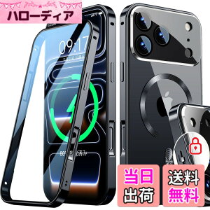 �y���������zRosycover�y�V�����̈�̌^�����Y�E���J�j�J�����b�N�ziPhone �p�� �P�[�X Magsafe�Ή� [360°�S�ʕی�E���ʋ����K���X] �F�F�u���b�N�A�T�C�Y�FiPhone 17 Pro �p