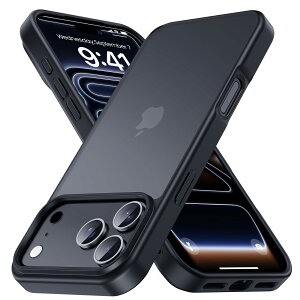 �y���������zCOSOIK iPhone 15 16Pro 17 Pro Max�P�[�X �F�F�}�b�g�u���b�N�A�T�C�Y�FiPhone 17 Pro �p�i6.3 �C���`�j