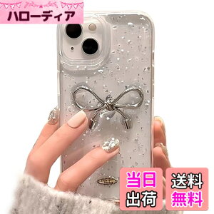 �y���������zsaymi's �V���o�[ ���{�� ������� �؍� iPhone �P�[�X �N���A ��ڂ񑕏� ���炫�� �������� �┓ �f�U�C�� ���� ���� silver ribbon bow �F�F�N���A�A�T�C�Y�FiPhone17pro