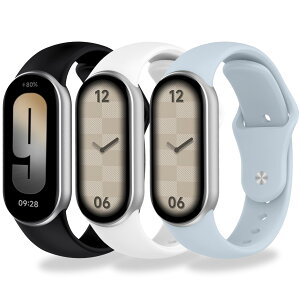 �y���������z[Monuary] 3-8�F Xiaomi Smart Band 10/9/8�ƌ݊����̂�������p���X�g�o���h�A�_�炩��TPU���A�ʋC���A�h���A�v���ȉ�̗̂̍p �F�F�� �A�� �A�o�[�K���f�B�A�T�C�Y�F�t�J���i�V���R��
