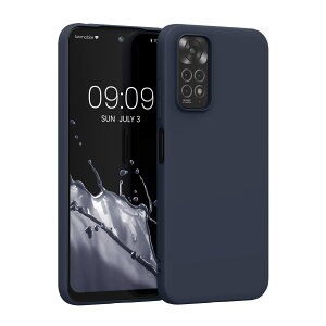�y���������zkwmobile �ی�P�[�X Xiaomi Redmi Note 11 / Note 11S�Ή� - �ϏՌ� �X�}�z�P�[�X TPU�ی� �\�t�g �V���R�� ���^���b�N �]�f�B�A�b�N �u���[ �F�F�u���[�x���[�̐�