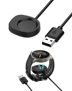 �y���������z�Ή� �X�}�[�g�E�H�b�` �[�d�P�[�u�� �[�d�� USB-A�R�l�N�^ �g�я[�d�� �����ϋv 1m���� �y�� ������ �����^�ѕ֗� �F�F�u���b�N�A�T�C�Y�FAmazfit T-REX3 1�{