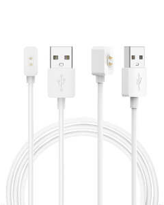 �y���������z�Ή� �X�}�[�g�E�H�b�` �[�d�P�[�u�� �[�d�� USB-A�R�l�N�^ �g�я[�d�� �����ϋv 1m���� �y�� ������ �����^�ѕ֗� �F�F�z���C�g�A�T�C�Y�FXiaomi Smart Band USB Type-A 2�{